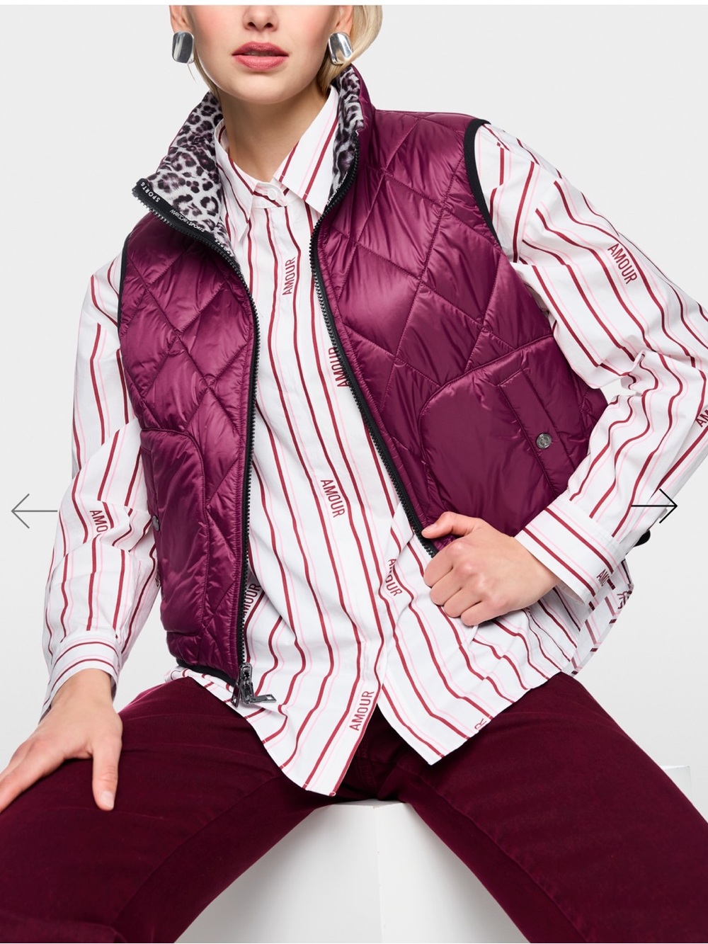 Marc Cain Reversible Quilted Vest